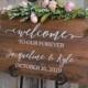 Welcome To Our Wedding Wood Sign 