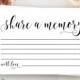 Share a memory card for funeral decor Keepsake cards Printable memorial cards Printable funeral card Funeral cards instant Memorial ideas
