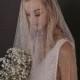 Ivory/White Elegant Beads Bridal Wedding Veil,Long Veil With Comb