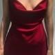 Slip red Backless mini wine spaghetti strap dress cowl Neckline burgundy White dress for party Cocktail nude Formal dress Sexy Loungewear