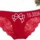 Funny Custom Underwear, Sexy Lingerie, Christmas Gift, Cute Funny Gift, Gift For Boyfriend, Bridal Gift, Lingerie Gift, Christmas Gift