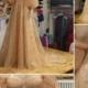 Star Dress,Star Wedding Dress,Gold Star Dress,Gold Dress,Celestial Wedding Dress