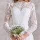 Long Sleeves Lace Boho Wedding Dress Bridal Gown