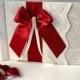 Red Guest Book with Pen, Marsala Guest Book, Wedding Guest Book