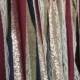 Burlap, Navy, Burgundy & Rose Gold Sequin Garland Backdrop - Rustic Chic Wedding, Photo Prop, Curtain, Baby Shower, Party Deco