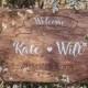 Custom Wedding Welcome Sign Wood 
