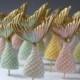 Fondant gum paste Mermaid tails dozen cupcake themed cake sugar decorations