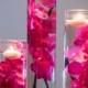 Submersible Phalaenopsis Orchid  Floral Wedding Centerpiece with Floating Candles and Acrylic Crystals Kit