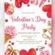 Valentines Day Invitation /  Valentine's Day Party Invite / Valentines Day / Sweet valentine's day invite / Heart invitation