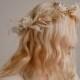 Golden Berries and Preserved Lunaria Crown/ Pampas Grass Dried Grasses Crown / Dried Flower Crown / Boho Bridal Crown