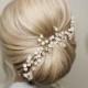 Wedding Hair Comb/ Gold Hair Comb/ Bride Accessories/Bridesmaid Accessories/ Flower Girl/ Hair Accessories/ Hair comb/Gold Hair Pins