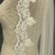 Fingertip veil,Lace Veil,Wedding Bridal veil,Ivory Veil,Simple veil,Tulle veil,Wedding gift,1Tier Veil,Flower veil,Blusher veil,Short veil