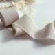 LINEN color cotton ribbon Invitation wedding ribbon Satin ribbon Gift wedding wrapping