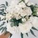 Wedding bouquet, White wedding Bouquet, Bridal bouquet, Silk flower Bouquet, White Peony Bouquet, Wedding flowers, Bridesmaids bouquet