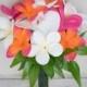 Tropical Bouquet, Plumeria Bouquet, Beach Wedding Bouquet, Orchid Bouquet, Silk Wedding Bouquet, Coral Bouquet, Wedding Bouquet, Frangipani
