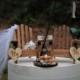Fishing-Fishing pole-Adirondack Chairs-Lighted Campfire-Fisherman-Bride-Groom-Rustic-Unique-Baseball Cap-