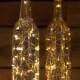 Copper wire 20 LED lights Wine Bottle Cork Lights, Battery Operated Fairy Lights, Warm White Strand String Lights Wedding Lighting