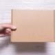 Lot of 8 pcs 8x6 inch Mini Kraft Carton Mailer Box with Cover, Folded Case, Gift Packaging,