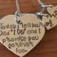Today I Tell Your Dad I Do and I Promise You Forever Too. Wedding Day Gift. Step Daughter Heart Necklace. Blended Family