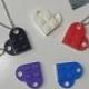 heart couple necklace Valentine’s gift red/black/blue/white/purple/grey LEGO