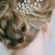 Crystal hair comb, Bridal hair comb, Gold hair comb, Gold Hair vine, Crystal leaf hair comb, Gold bridal headpiece, Rhinestone hair comb