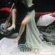SEXY HONDA Dirt Bike racing, off road, track Motorcycle  Wedding Cake topper or glasses, knife or Book