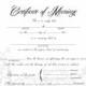 Stylish Wedding Certificate, Bride/Groom A4 & US Legal Size Printable, Monotone, Gold, Blank, Keepsake Marriage Certificate
