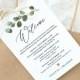Welcome Bag Tag, Welcome Letter and Itinerary Template, Printable Welcome Note, Order of Events, 100% Editable Text, Templett #082-103WBT