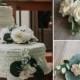 Eucalyptus Floral Wedding Cake Topper Cake Decor Balloon Decor Roses