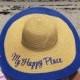 Royal Blue Floppy Hat Women's Royal Blue Sun Beach Trip Sun Hats Mother's Day Gift Sun Hat for Her Monogram Hats