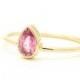 Gemstone Engagement Ring - Sapphire Ring - Sapphire Engagement Ring - 14k Gold - Pear Engagement Ring