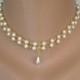 2 Strand Pearl Choker, Two Strand Pearls, Choice of Colours, Pearl Necklace, White Pearl Choker, Cream Pearls, Bridal Jewelry