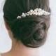 Bridal Gold Pearl Hair Comb, Wedding Hair Comb, Bridal Hair Comb, Wedding Back Comb, Veil Decoration, RosyRoseStudio
