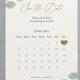 Eucalyptus Calendar Save the Date or Change the Date, card or magnet. Eucalyptus wedding, greenery wedding