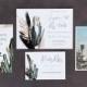 Cactus Wedding Invitation Set Template Download, Printable Desert Wedding Invitation Suite, Arizona Wedding, Phoenix Wedding, Editable, Zoe