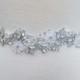 SALE - Wedding Belt, Bridal Belt, Sash Belt, Crystal Rhinestone, Light Blue stones  - Style B707500
