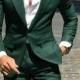 Men Suits Green 2 Piece Formal Fashion Wedding Suit Groom Wear Slim Fit Party Wear One Button Men Suit Summer Suit Beach Suit
