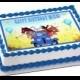 Little Blue Truck Birthday Image Cake Topper Edible Cake Frosting Sheet