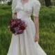 HONEY 1940's Wedding Dress Bridal Attire Vintage Gown Candlelight Satin Classic