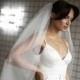 Two-tier Glitter veil, sparkle bridal veil, long shimmer wedding veil