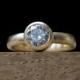 Forever One 1 Carat Moissanite Engagement Ring in 18K Gold