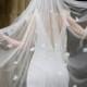 AURORA veil, floral veil, flower veil, fingertip veil, glitter veil, sparkle veil, bridal veil, wedding veil, custom veil