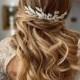 Wedding headpiece, Leafy bridal hair comb, Leafy wedding hair comb, bridal headpiece, Leafy headpiece, Bridal haircomb, BRIDAL HAIR COMB