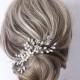 Wedding hair accessory,hair clip Pearl Hair Vine Pearl And Crystal Wedding Hair Piece Bridal Hair Piece Pearl Bridal Hair comb bride comb