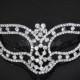 The Crystal Bridal Collection - Royal Masquerade Wedding - Fine Jewelry Masquerade Masks Fully Covered with Genuine Crystals by 4everstore