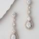 Rose Gold earrings Crystal Bridal earrings Bridal jewelry Long Wedding earrings Dangle earrings Rhinestone earrings Chandelier earrings