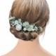 Bridal flower bobby pins Greenery hair piece