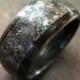 Meteorite Glow Ring, Mens Wedding Band, Unique Ring, Carbon Fiber Ring,  Boyfriend Gift, Groomsman Gift Ring, Galaxy Space Black Custom Ring