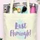 Last Flamingle Flamingo Pineapple Bachelorette Party Totes- Wedding Welcome Tote Bag
