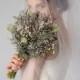 Lavender Bouquet Wedding / Babies breath bouquet with eucalyptus leaves / Dry lavender Bridesmaid bouquet / Lavender bundles Rustic bouquet